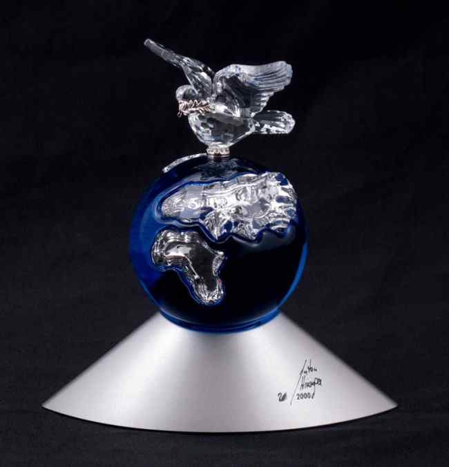 Appraisal: SWAROVSKI CRYSTAL PLANET Millennium Edition Anton Hirzinger designer issued only