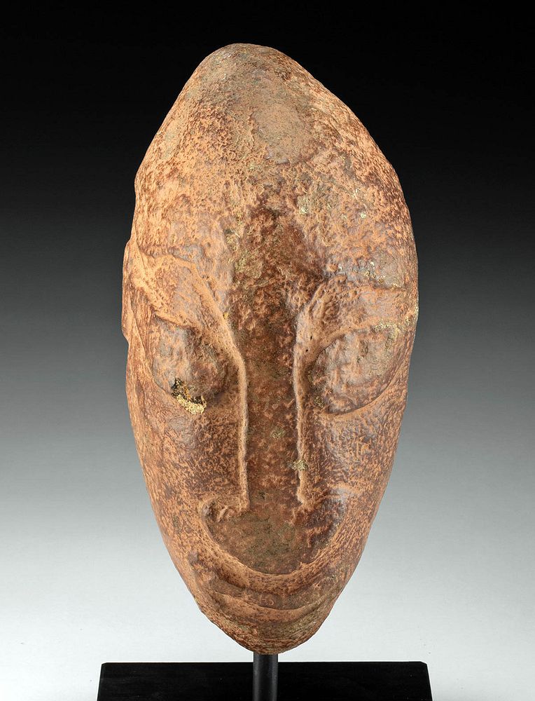 Appraisal: th C Papua New Guinea Abelam Basalt Yam Effigy Oceania