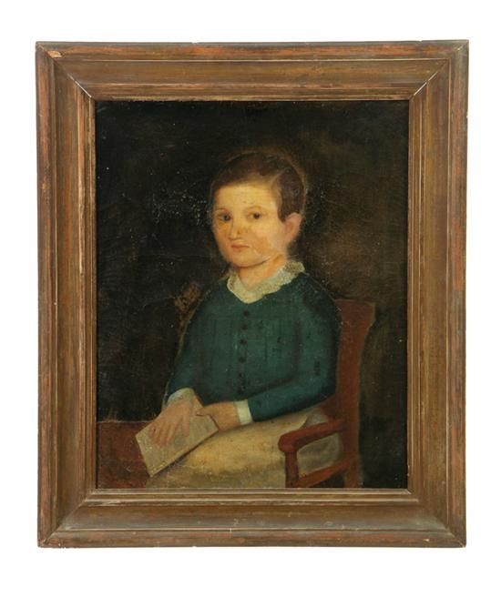 Appraisal: PORTRAIT OF A BOY AMERICAN ND QUARTER- TH CENTURY Oil