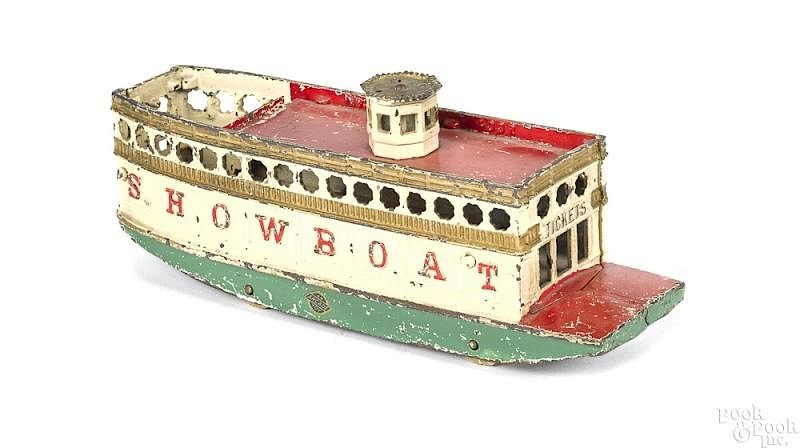 Appraisal: Arcade cast iron Showboat pull toy Arcade cast iron Showboat