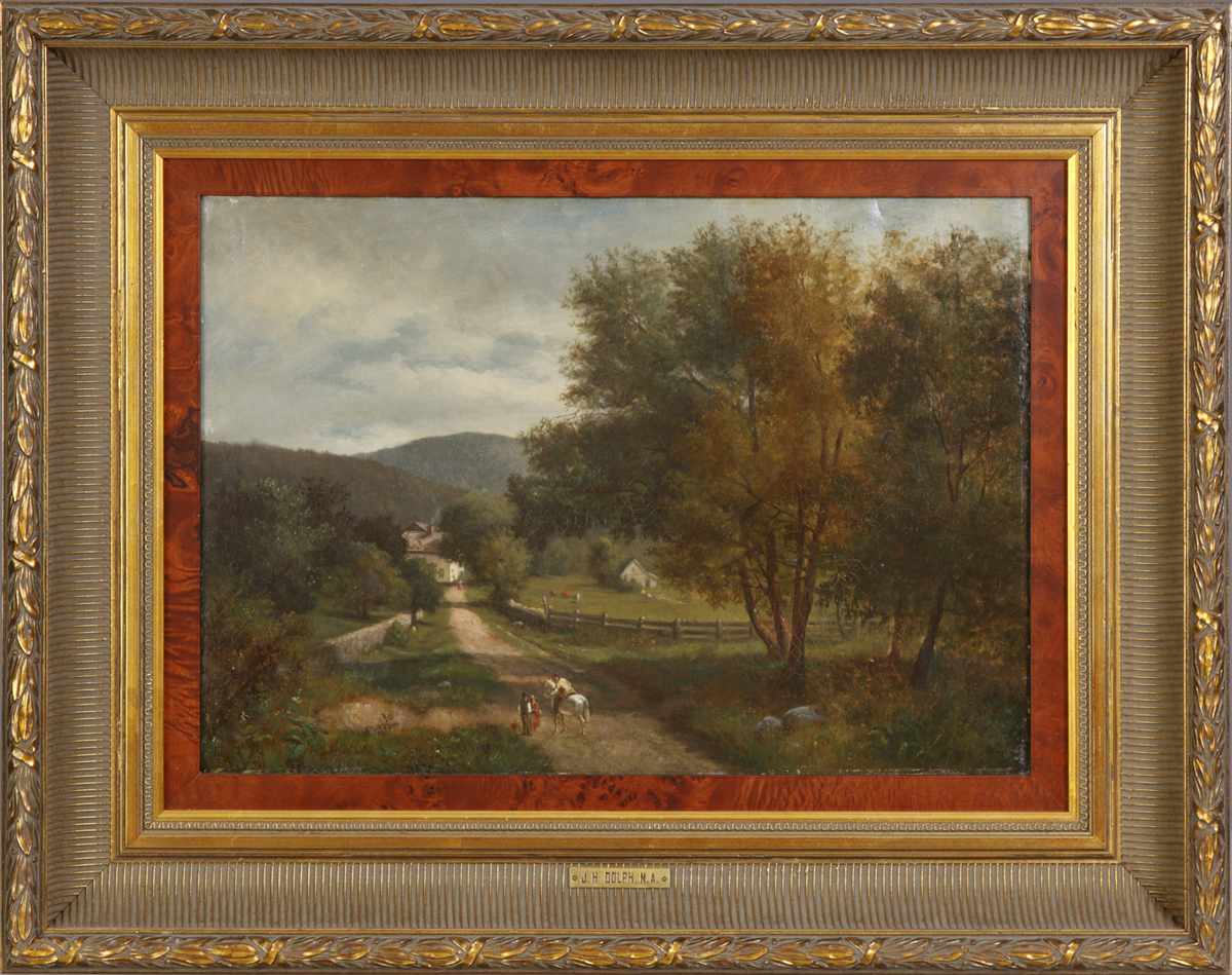 Appraisal: John Henry Dolph - Landscape w children Sgn lower left