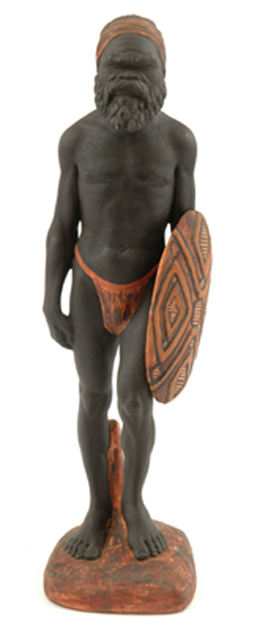 Appraisal: PIETER VANDER HELDA AUSTRALIA Ceramic slip cast figure of an