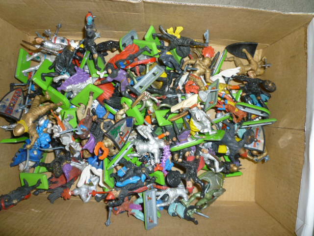 Appraisal: Approximately fifty five Britains Detail plastic medieval and other figures