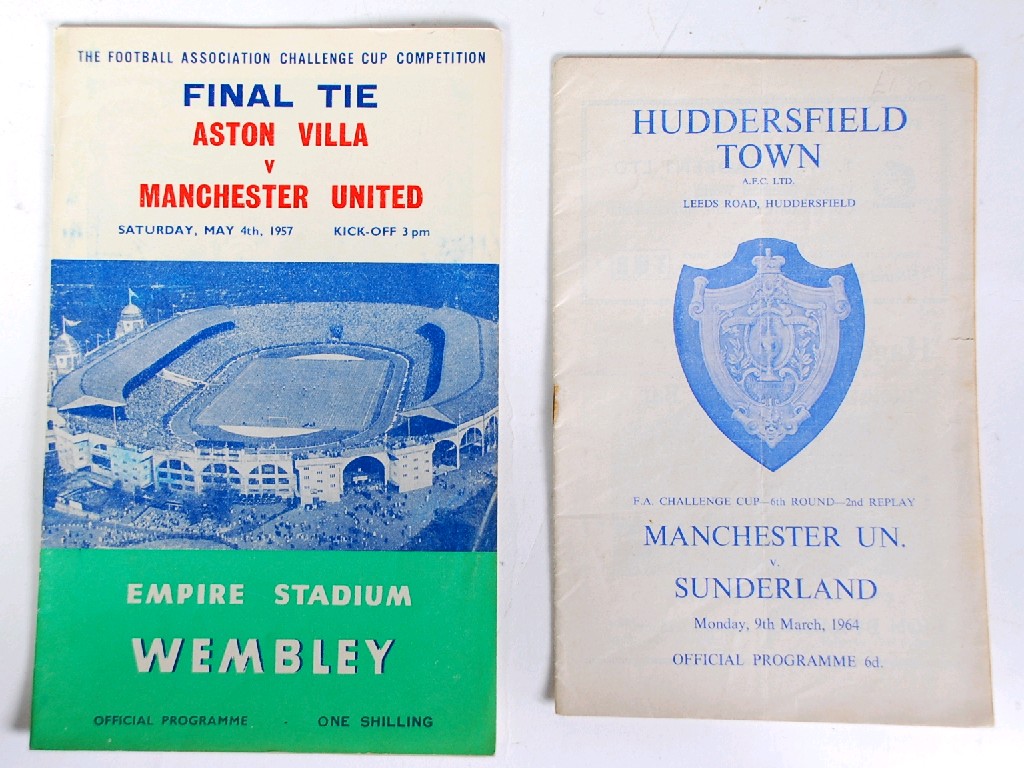 Appraisal: F A CUP FINAL PROGRAMME ASTON VILLA v MANCHESTER UNITED