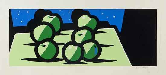 Appraisal: Patrick Caulfield - Apples silkscreen printed in colours circa signed