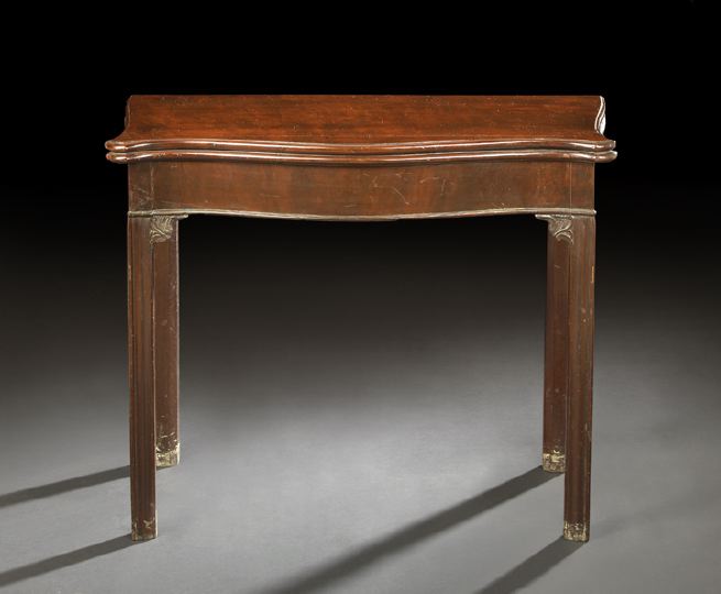 Appraisal: George III Mahogany Games Table fourth quarter th century the