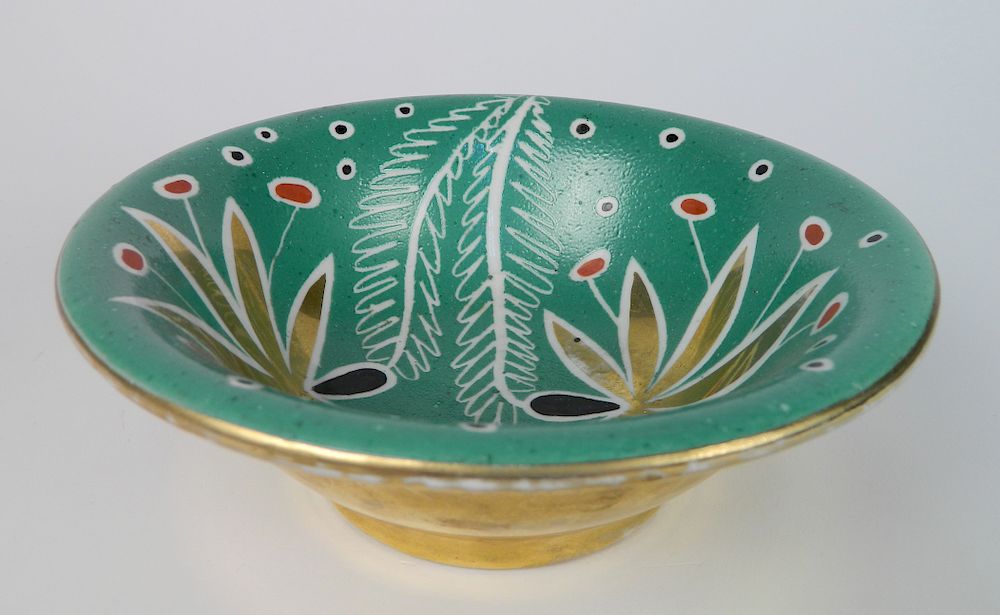 Appraisal: Waylande Gregory ceramic bowl Waylande Gregory American - - ceramic