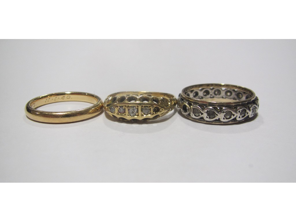 Appraisal: Lot comprising Victorian ct gold diamond set ring ct gold