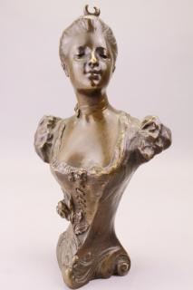 Appraisal: Henri Godet Henri Godet France - Bronze Bust of a