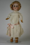 Appraisal: DOLL - beautiful quality German bisque swivel head marked with