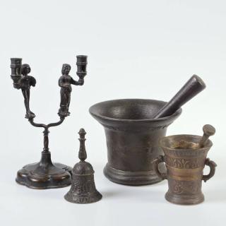 Appraisal: Group Renaissance and Gothic style bronzes th c and later