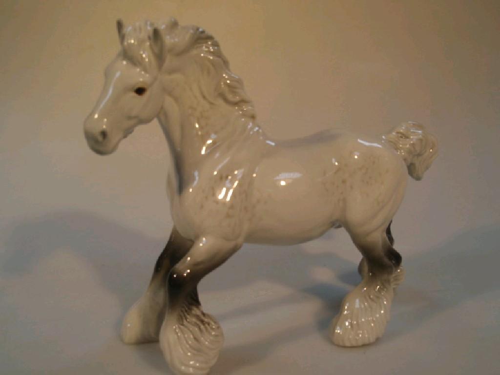 Appraisal: A Beswick cantering shire horse model no designed by Arthur