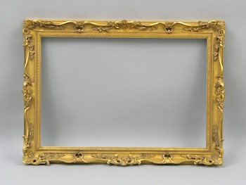 Appraisal: A Brightly Gilt Vintage Picture Frame A wide picture frame