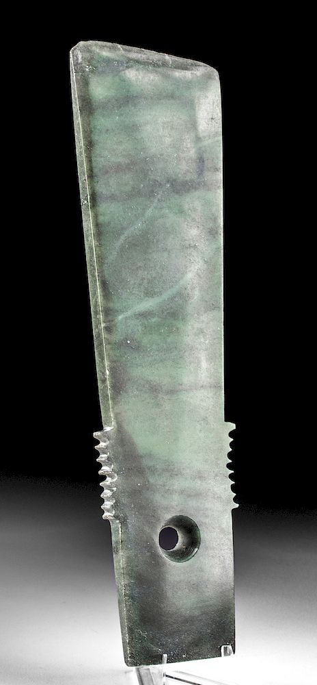 Appraisal: Very Fine Chinese Shang Dynasty Nephrite Axe East Asia China