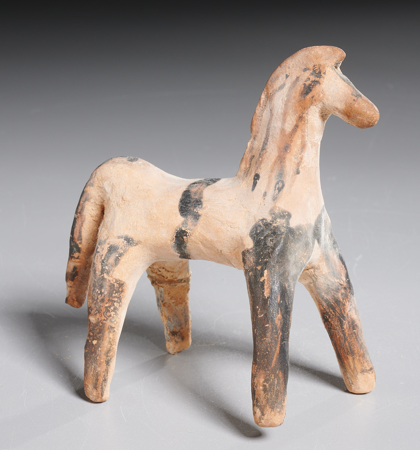 Appraisal: CYPRIOT BICHROME WARE HORSE Cypro-Archaic Period - BCE the red