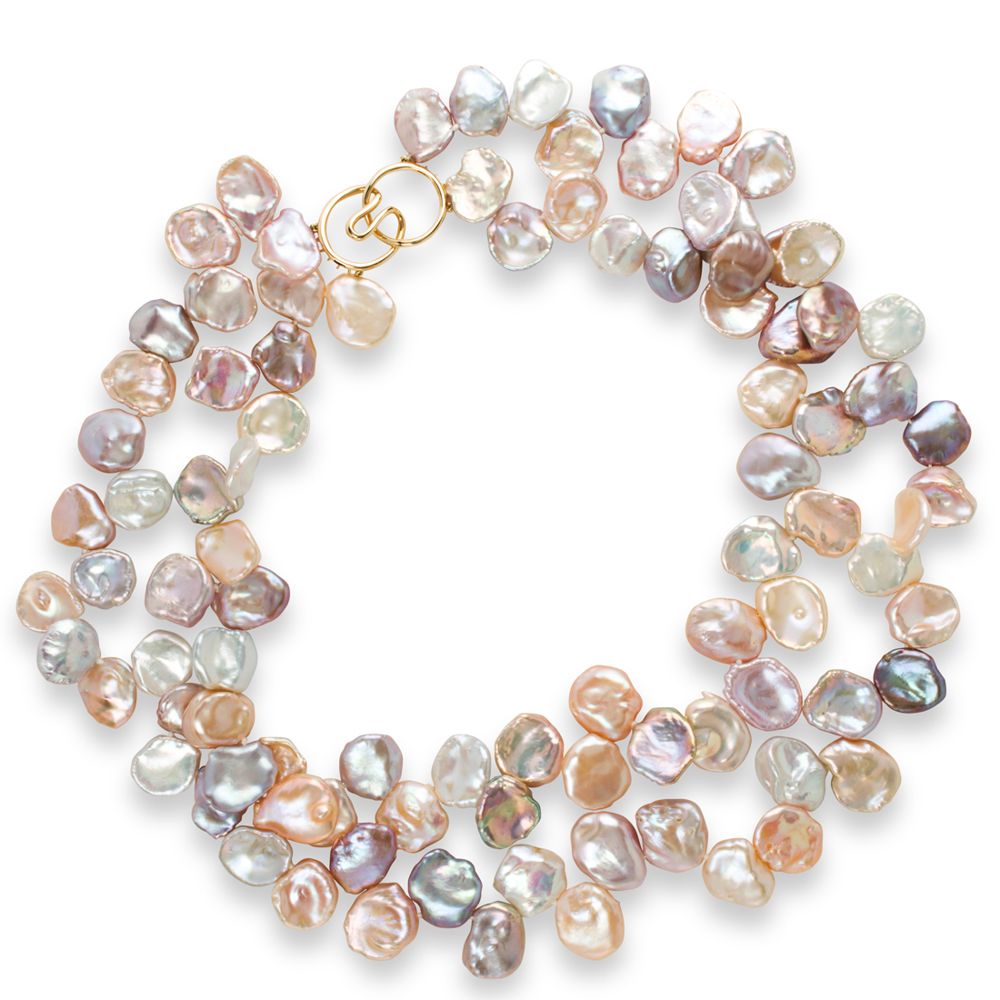 Appraisal: A GROUP OF CULTURED PEARL AND FOURTEEN KARAT GOLD NECKLACES