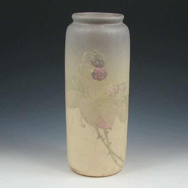 Appraisal: Weller Hudson Light Vase Weller Hudson Light vase with berries