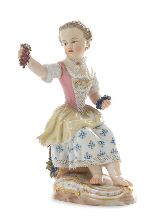 Appraisal: Sale Lot A Meissen Porcelain Figure depicting a seated woman