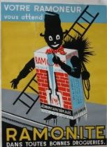 Appraisal: Ramonite Chimney Sweep Poster circa Ramonite Chimney Sweep Silkscreen poster