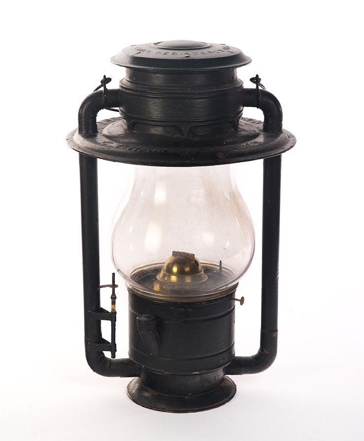 Appraisal: C T HAM ENGINE ROOM LANTERN American dated Tin with