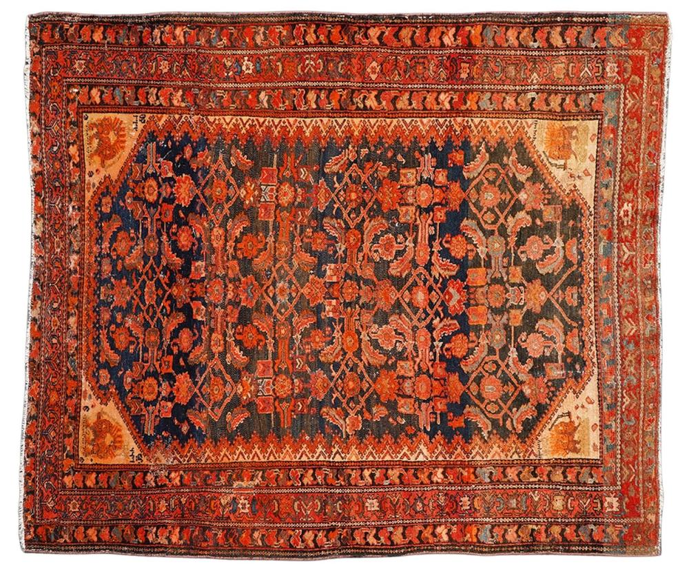 Appraisal: Antique Malayer Persian carpet finely woven using very good wool