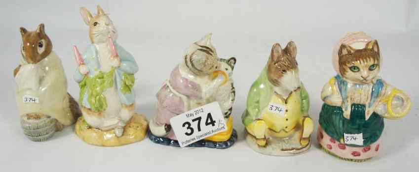 Appraisal: Royal Albert Beatrix Potter Figures Samuel Whiskers Benjamin Ate a