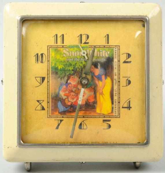 Appraisal: Snow White Character Alarm Clock Made by Ingraham Working Marked