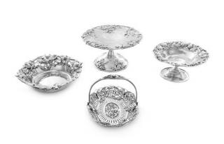 Appraisal: A Group of Four American Silver Table Articles Various Makers