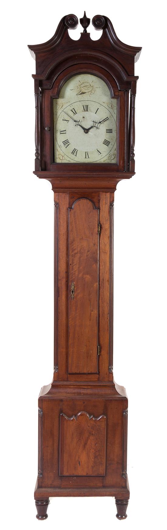 Appraisal: Sale Lot An American Walnut Tall Case Clock th century