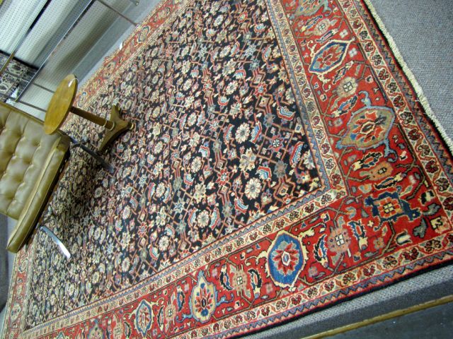 Appraisal: Vintage room size oriental rug x Sarouk Mahal design