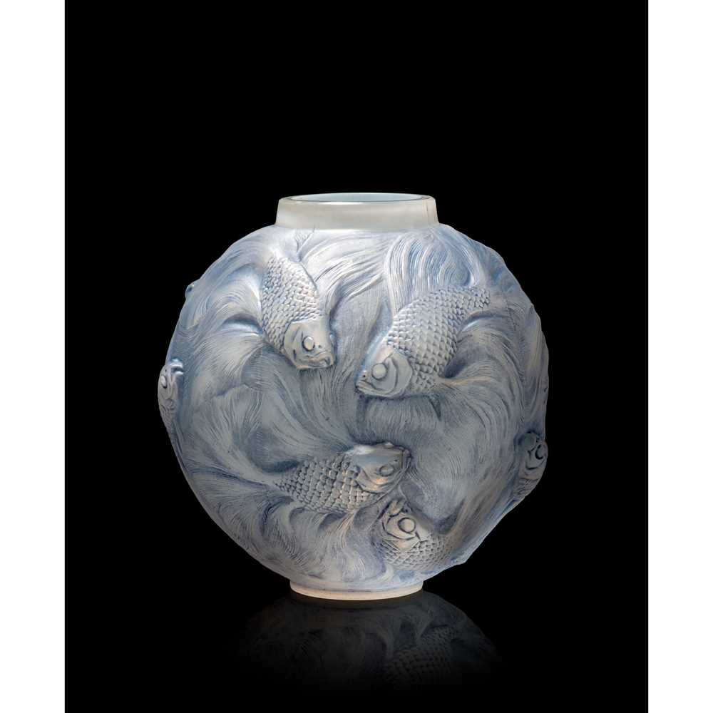 Appraisal: REN LALIQUE FRENCH - FORMOSE VASE NO designed cased opalescent