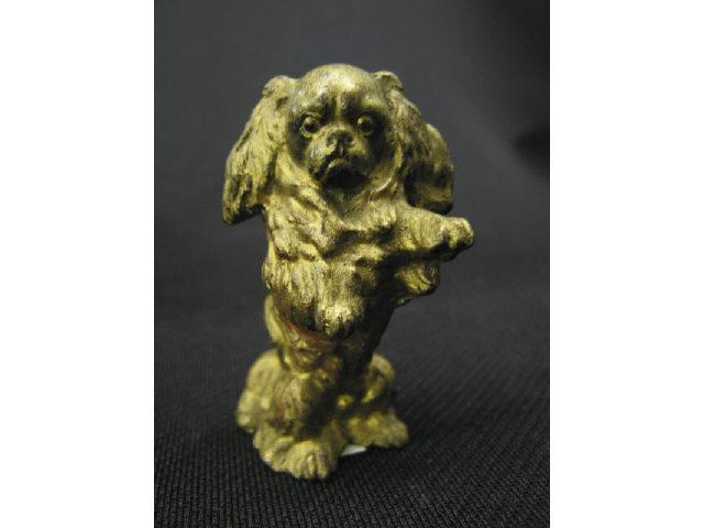 Appraisal: Bronze Miniature of a Pekingese tall