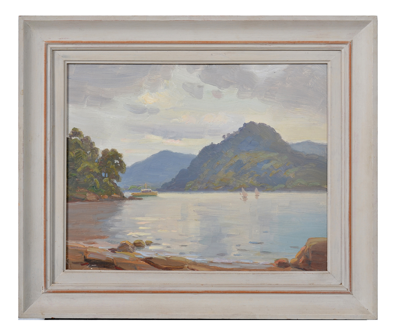 Appraisal: ERIK LANGKER PAINTING 'EVENING HAWKESBURY RIVER NSW' FRAMED X CMS