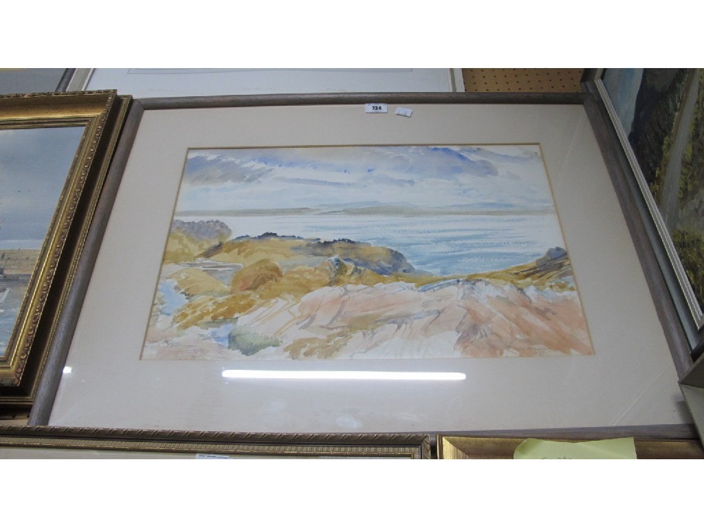 Appraisal: SALLY ALEXANDER Watercolour 'Seaweed Rocks Aird's Bay' signed and dated