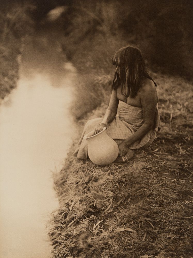 Appraisal: Edward Curtis By the Canal - Maricopa Edward S Curtis