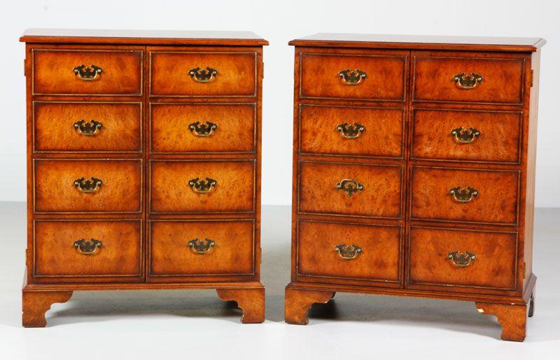 Appraisal: - Pair Chippendale Style Mahogany Cabinets Pair of Chippendale style