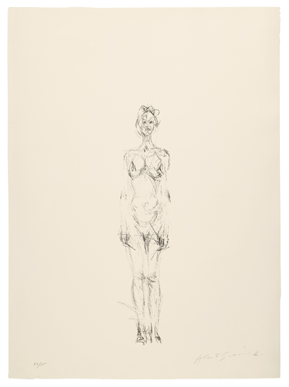 Appraisal: ALBERTO GIACOMETTI Nu debout I Lithograph x mm x inches