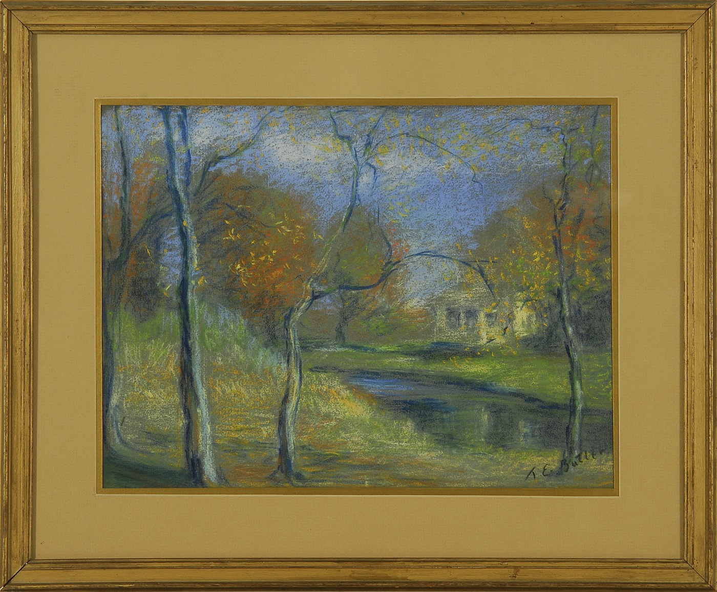 Appraisal: THEODORE EARL BUTLERAmerican - Impressionist landscape Signed lower right T