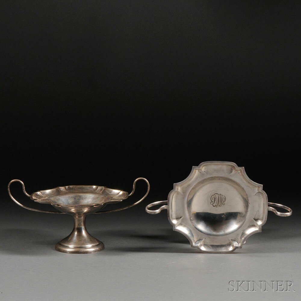 Appraisal: Pair of George V Sterling Silver Tazza London - William