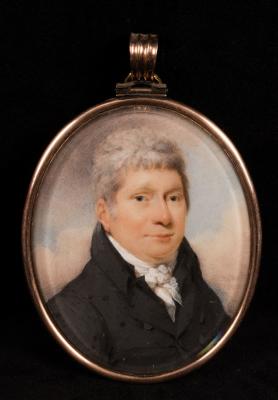 Appraisal: Alfred Edward Chalon - Portrait Miniature of a Gentleman wearing