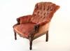 Appraisal: CHAIR - Circa Eastlake period walnut upholstered arm chair Upholstered