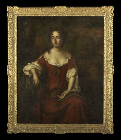 Appraisal: Manner of Sir Godfrey Kneller British - Portrait of a