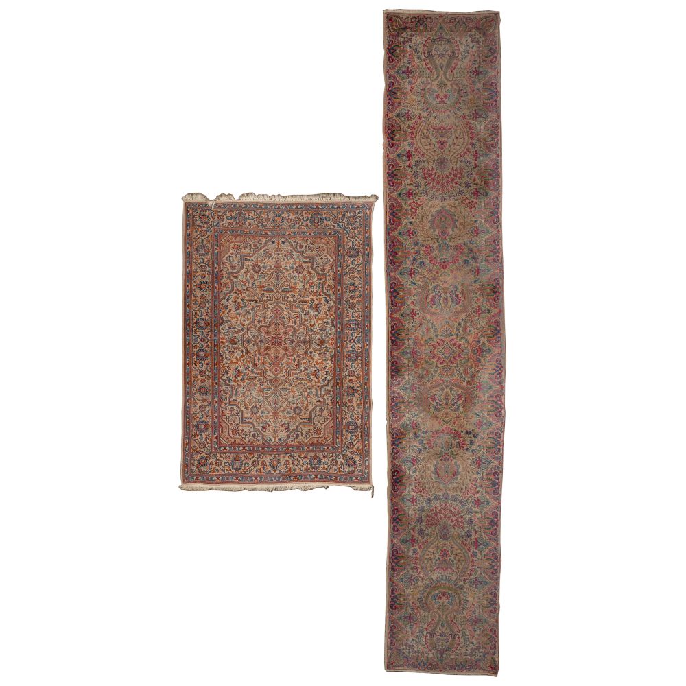 Appraisal: PERSIAN RUGS items including a handwoven runner having an abstract