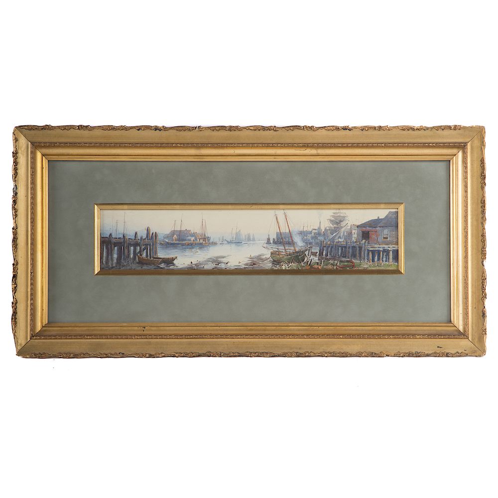 Appraisal: Heber C Todd Gloucester Harbor American late th century Watercolor