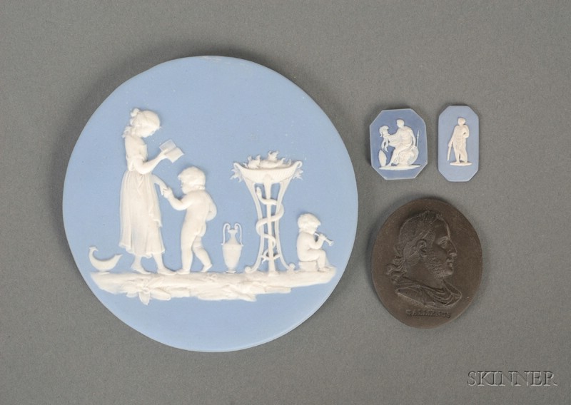 Appraisal: Four Assorted Wedgwood Medallions England th to th century two