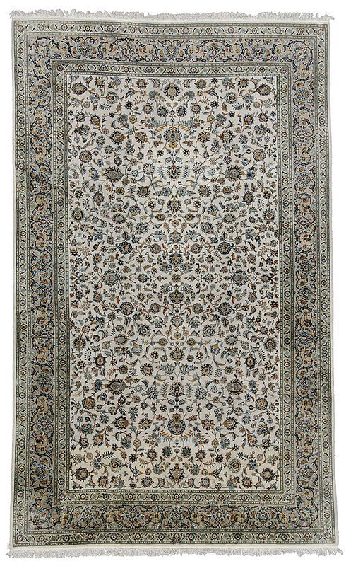 Appraisal: Persian Carpet th century white field with floral and vine