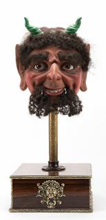 Appraisal: Satyr Head Automaton Paris Voisin ca Magnificent and early magician