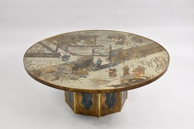 Appraisal: A Philip Kelvin LaVerne Chan Coffee Table Signed Philip and