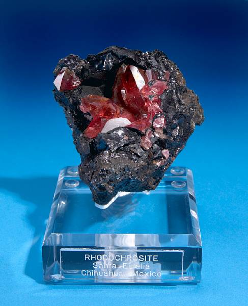 Appraisal: Santa Eulalia Chihuahua Mexico The large raspberry red lustrous rhodochrosite