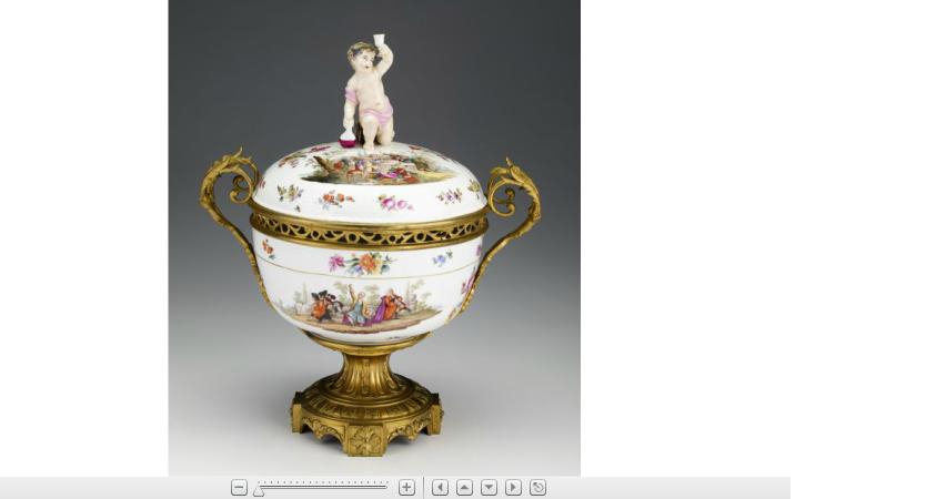 Appraisal: KPM porcelain gilt bronze mounted potpourri th century